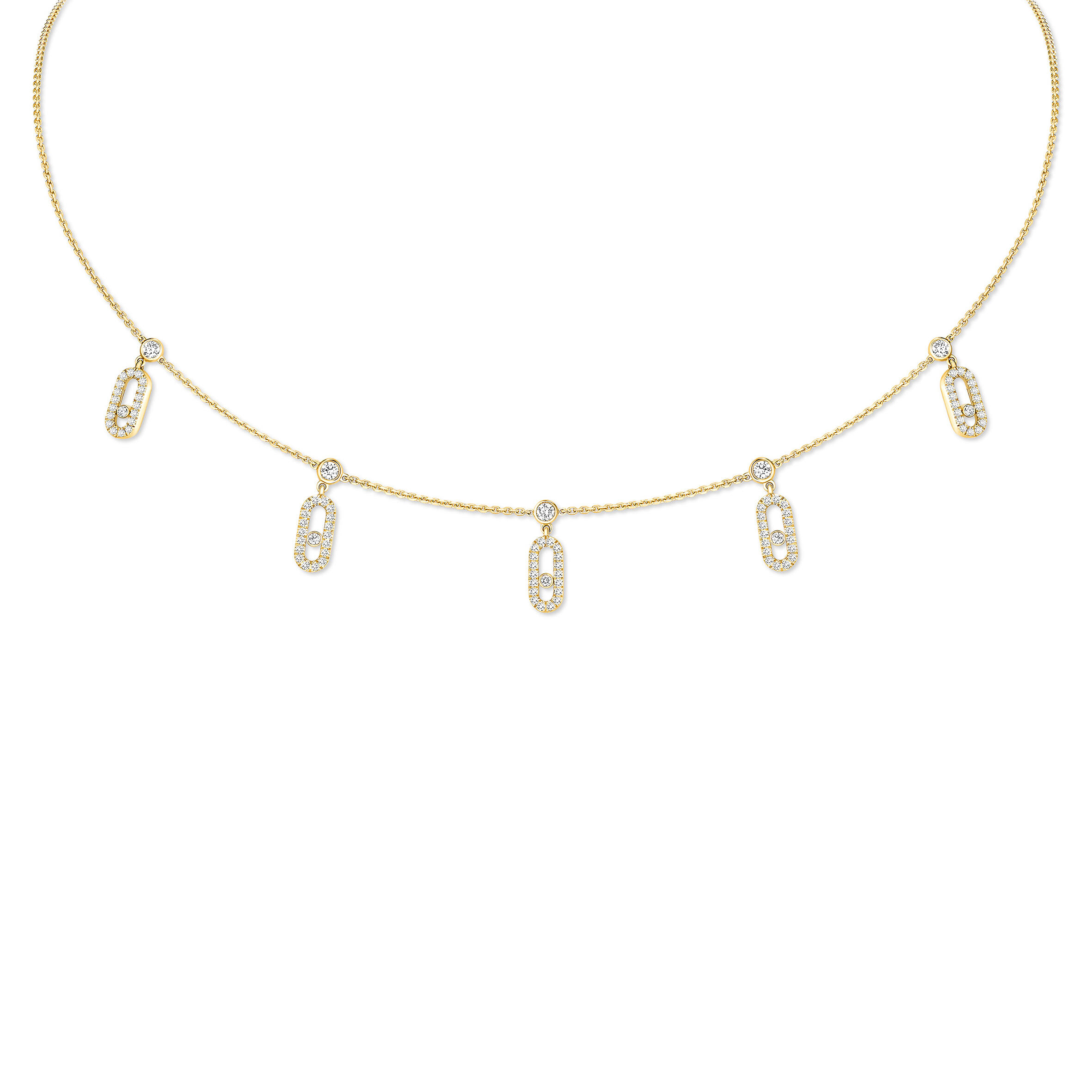 MESSIKA COLLIER CHOKER PAMPILLE PAVÉ MOVE UNO 12150-YG